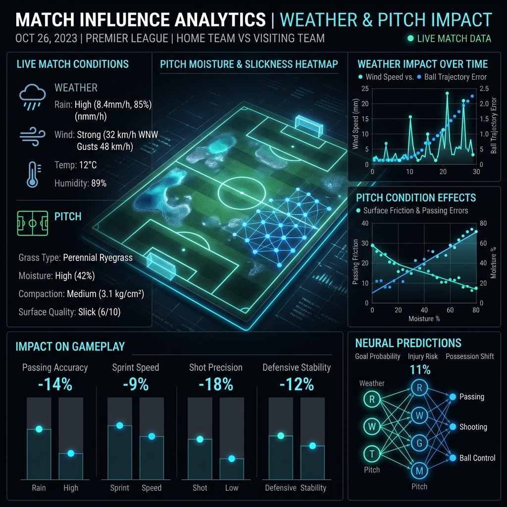 How Weather and Pitch Conditions Factor into AI Football Models